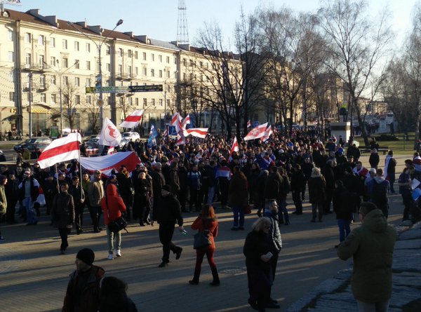 Massive march in Day of Freedom in Belarus