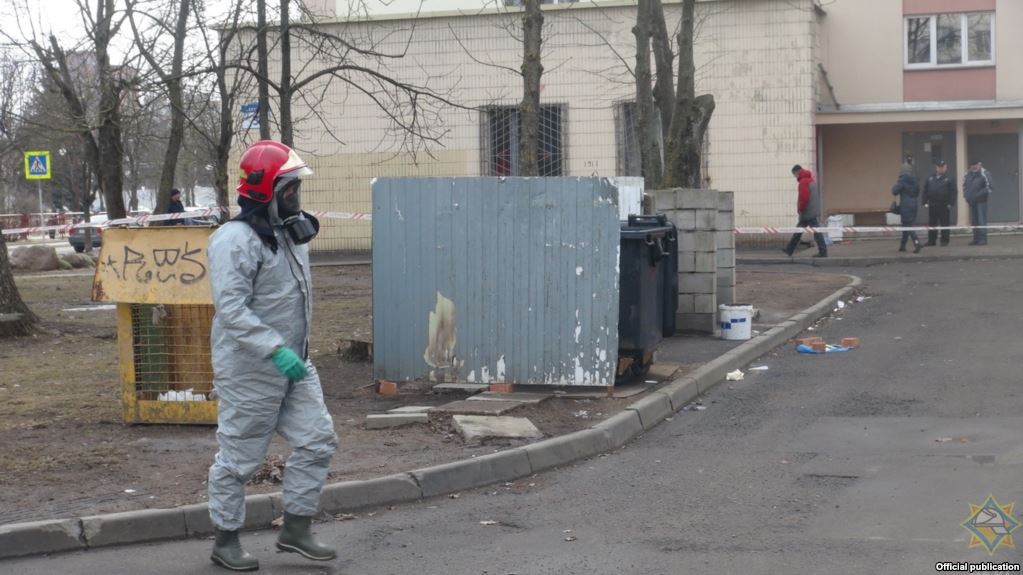 5kgs of Uranium trioxide, uranium oxychloride and uranyl nitrate was found at garbage containers in central Minsk