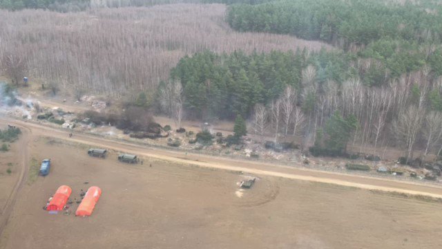 Ministry of National Defense: The camp where the migrants have been so far is empty. People who were there moved to the border crossing. The migrant march took place under the control of the Belarusian services