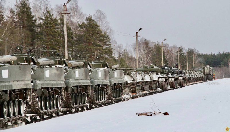 Ministry of Defense of Belarus: Russian military arrived at Polonka station(Baranavichy)