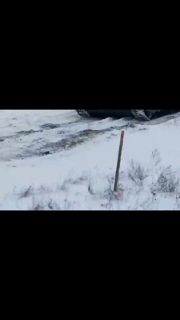 Kolumna czołgu została sfilmowana na Białorusi pod Kamianką