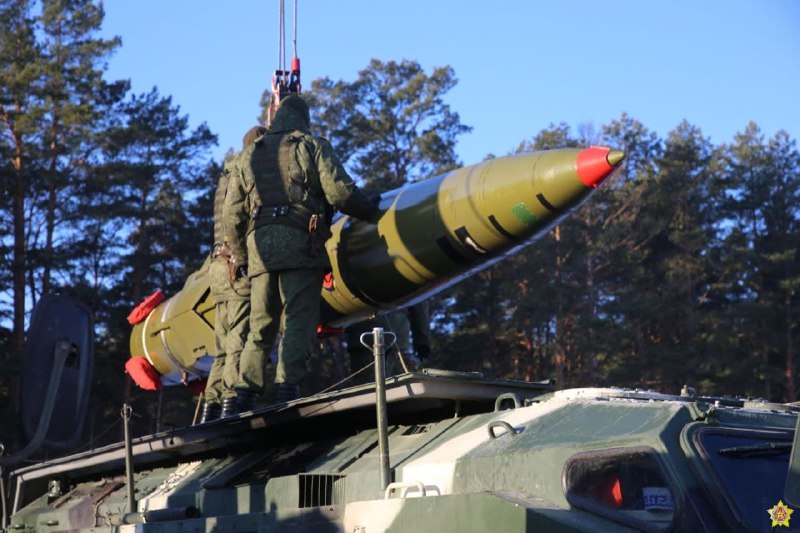 Belarusian Ministry of Defense published images of exercise with Tochka ballistic missiles at Polesie in Homiel region