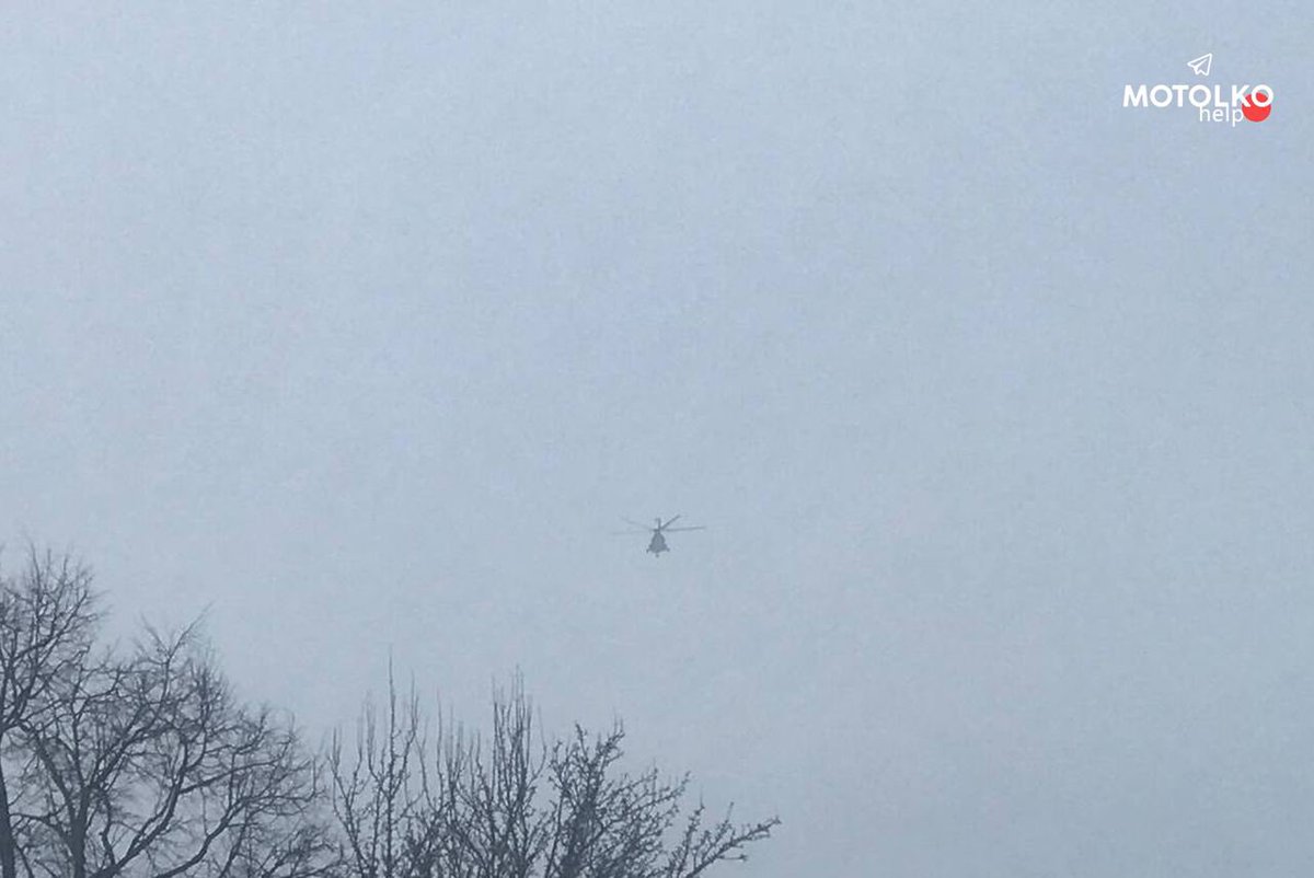 Helicopters continue to be spotted in Mogilev region today (16.02), flying from Smolensk region of the Russian Federation