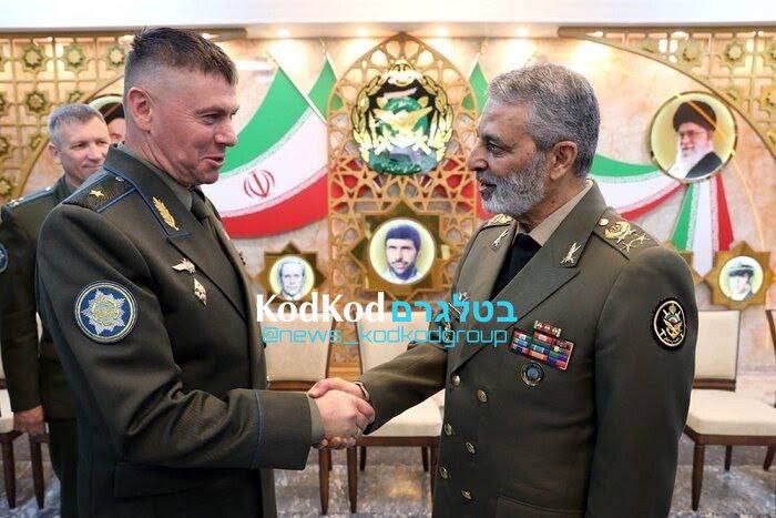 The commander of the Belarusian Air Force arrived today for a special visit to Iran where he met with his Iranian counterpart