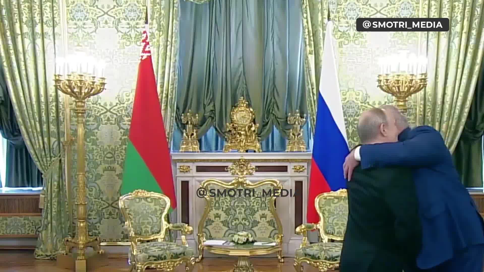 Putin se reunió con Lukashenka en el Kremlin