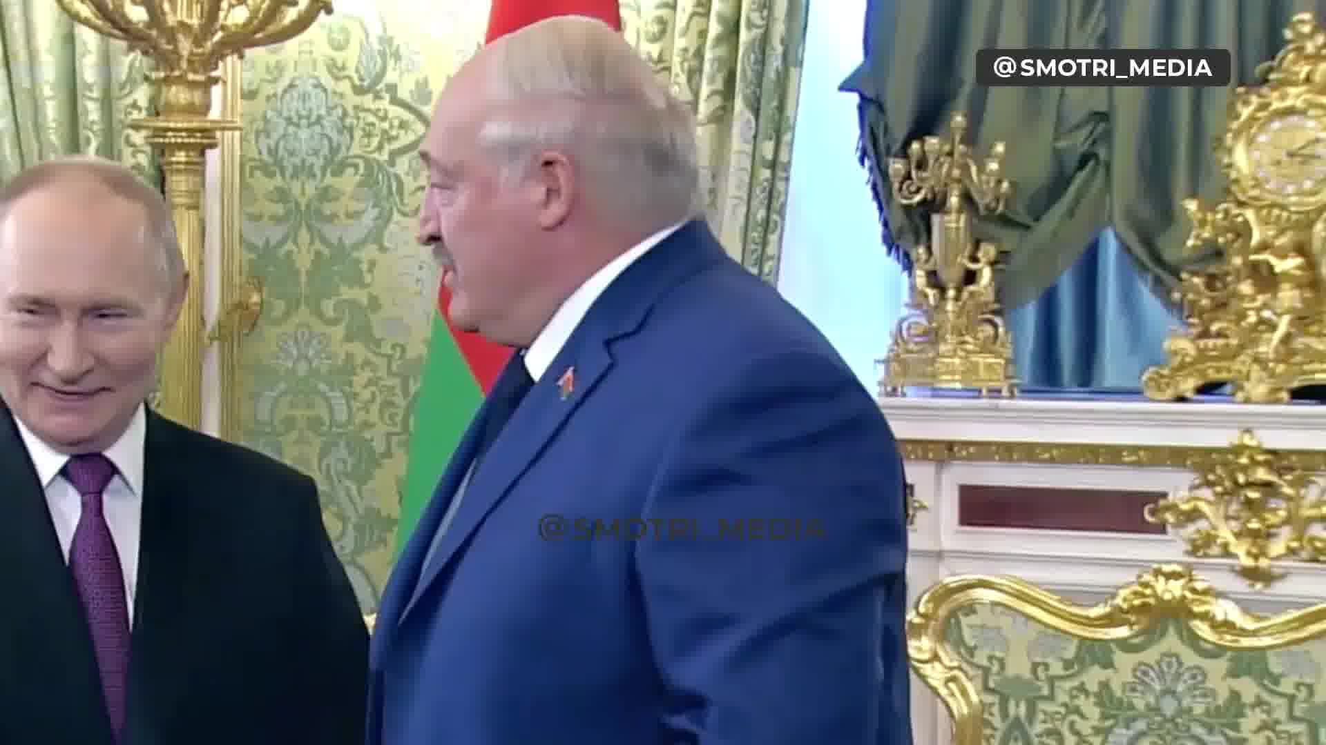 Putin se reunió con Lukashenka en el Kremlin