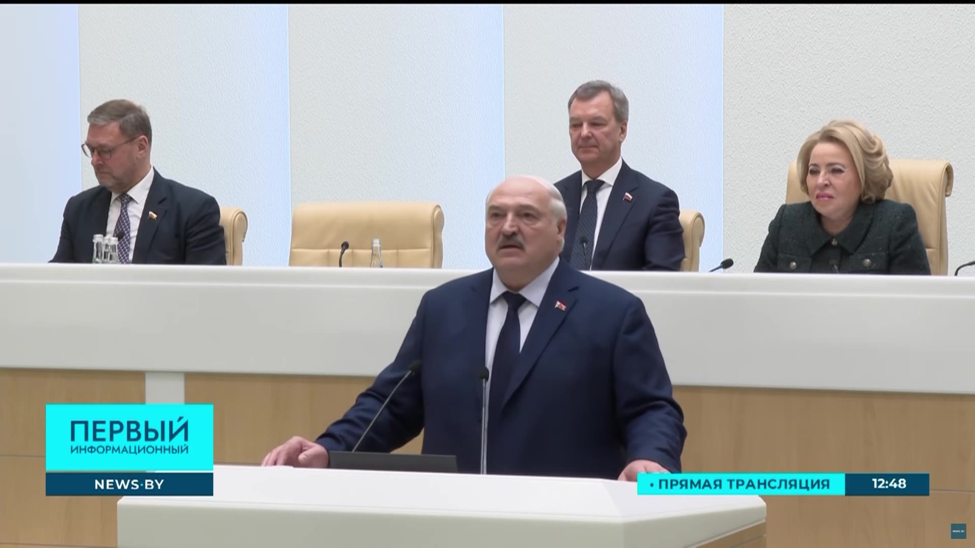 Lukashenka says that Belarus will not become part of Russia in the near future.