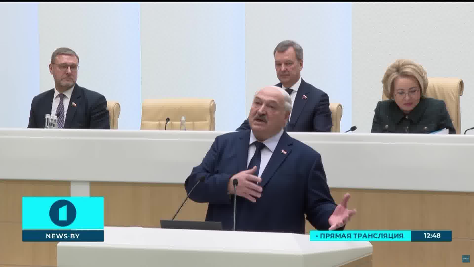 Lukashenka says that Belarus will not become part of Russia in the near future.