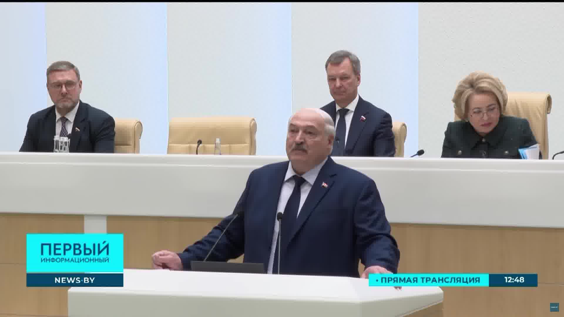 Lukashenka says that Belarus will not become part of Russia in the near future.