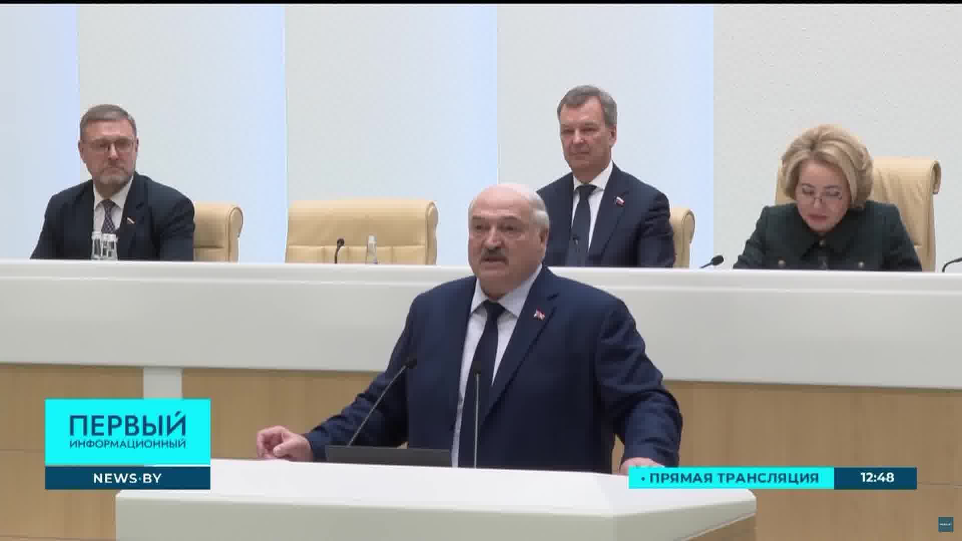 Lukashenka says that Belarus will not become part of Russia in the near future.