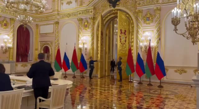 Putin and Lukashenka hold a meeting of the State Council of the Union State in the Kremlin