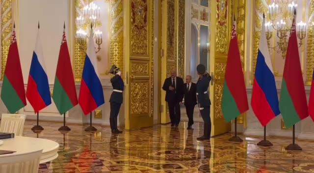 Putin and Lukashenka hold a meeting of the State Council of the Union State in the Kremlin
