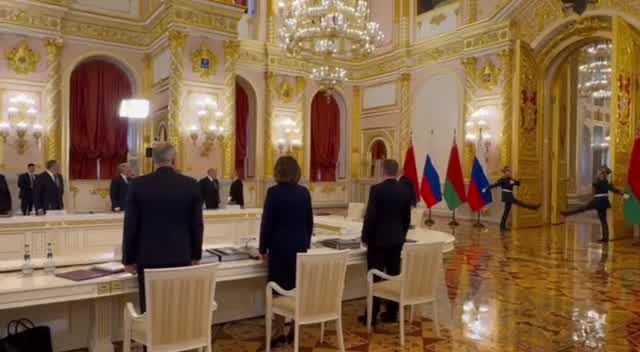 Putin and Lukashenka hold a meeting of the State Council of the Union State in the Kremlin