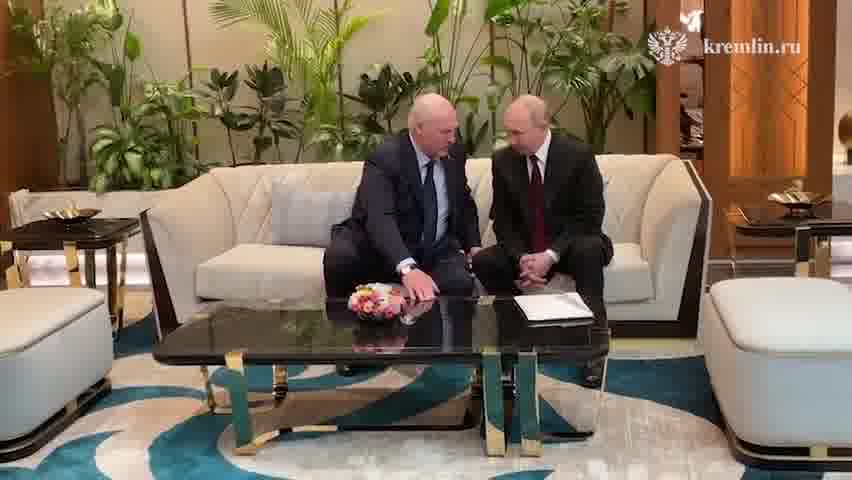 Putin met with Lukashenka on the sidelines of the EAEU summit in Astana.