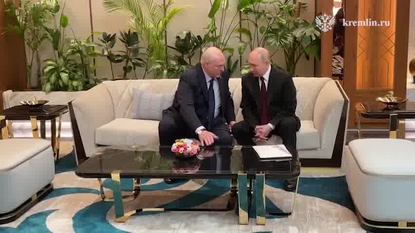 Putin met with Lukashenka on the sidelines of the EAEU summit in Astana.