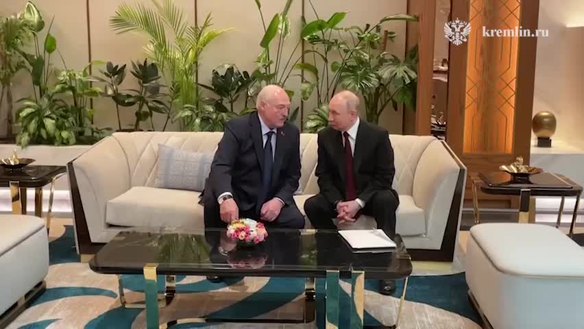 Putin met with Lukashenka on the sidelines of the EAEU summit in Astana.